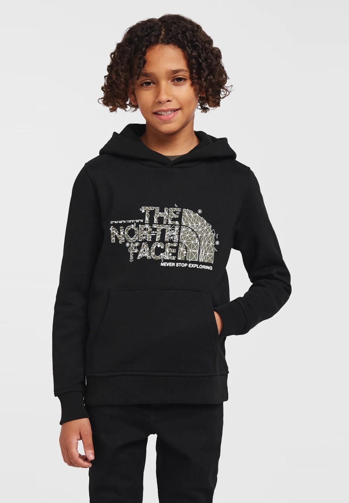 The North Face Kinder Drew Peak Overhead Hoodie in schwarz