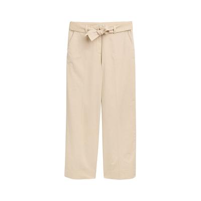 TOM TAILOR Damen TTLEA Wide Leg Hose, braun, Uni, Gr. 44/32 Image