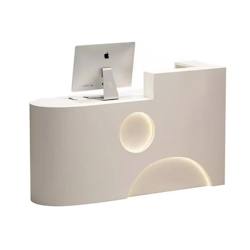 Ladenkasse kleine Theke Ladentheke kassen Empfangstheke Empfangstisch links Beige 120*60cm Image