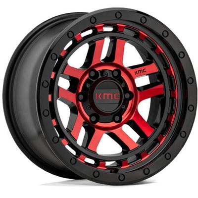 KMC Wheel Aluminum Gloss Black, Lifetime Limited Warranty on Structure; 1 Year Finish KM54088568900
