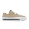 Sneaker CONVERSE "CHUCK TAYLOR ALL STAR LIFT PLATFORM", Gr. 39, coastal dune, weiß, schwarz, Textil, sportlich, Schuhe