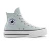 Sneaker CONVERSE "CHUCK TAYLOR ALL STAR LIFT PLATFORM", Gr. 40, you dew you, weiß, schwarz, Textil, sportlich, Schuhe