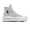 Sneaker CONVERSE "CHUCK TAYLOR ALL STAR MOVE PLATFORM", Gr. 42, schwarz-weiß (barely grau, weiß, schwarz), Textil, sportlich, Schuhe