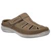 Clog JOSEF SEIBEL "New Anvers 76", Herren, Gr. 41, beige (sand), Leder, casual, Schuhe, Hausschuh, Sabot, Freizeitschuh in extraweiter Form