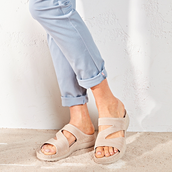 Pantolette „Julie"" beige