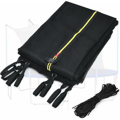 Sicherheitsnetz für Trampolin 244 cm, 6-Pfosten-Trampolinnetz, UV-beständig, Doppelreißverschluss, Image