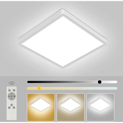 Goeco - Dimmbarer LED-Deckenleuchte Weiß mit Fernbedienung, 24W 3000k-6000k, 30cm, Badezimmer Image