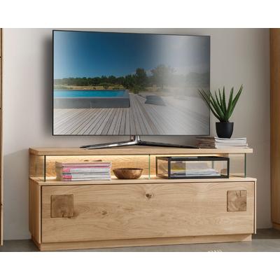 Massivholz »Davos« TV-Board klein Wildeiche natur geölt / ohne Beleuchtung Image