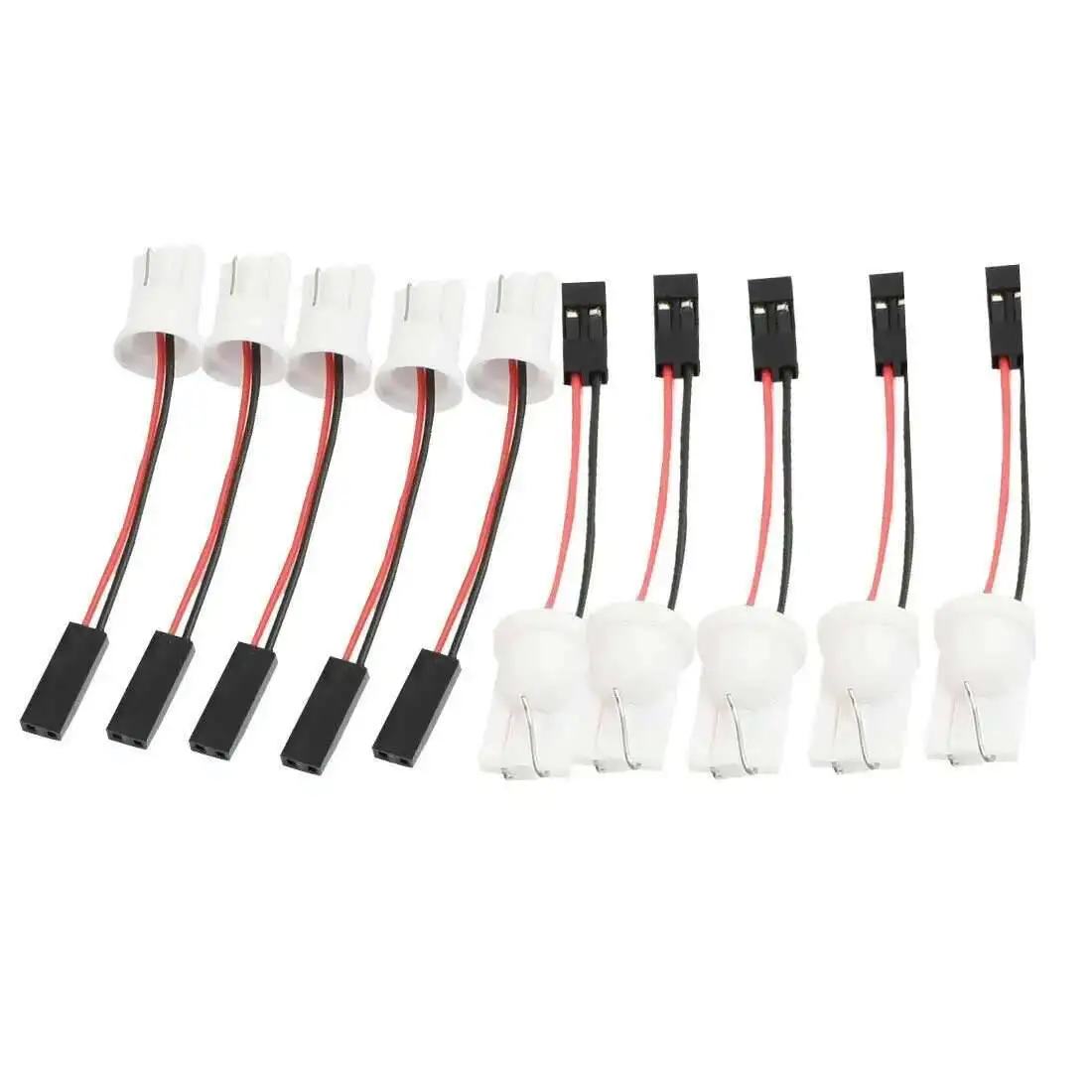 U DC 12V 194 168 Socket Car Auto T10 W5W LED Bulb Light Wire Harness Adapter 10Pcs 20Pcs 50Pcs