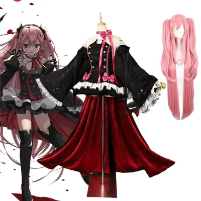 Seraph des Endes owari kein Seraph Krul Tepes Cosplay Kostüm Perücke Halloween Kostüme für Frauen Image