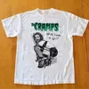 Vtg THE CRAMPS Band Tour Konzert Baumwolle Weiß Alle Größen Hemd American Hip Hop Rock Kurzarm Männer Frauen Straße