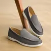 Herren-Freizeitschuhe, Wildleder-Loafer, klassische Herrenschuhe im britischen Stil, leichte, weiche