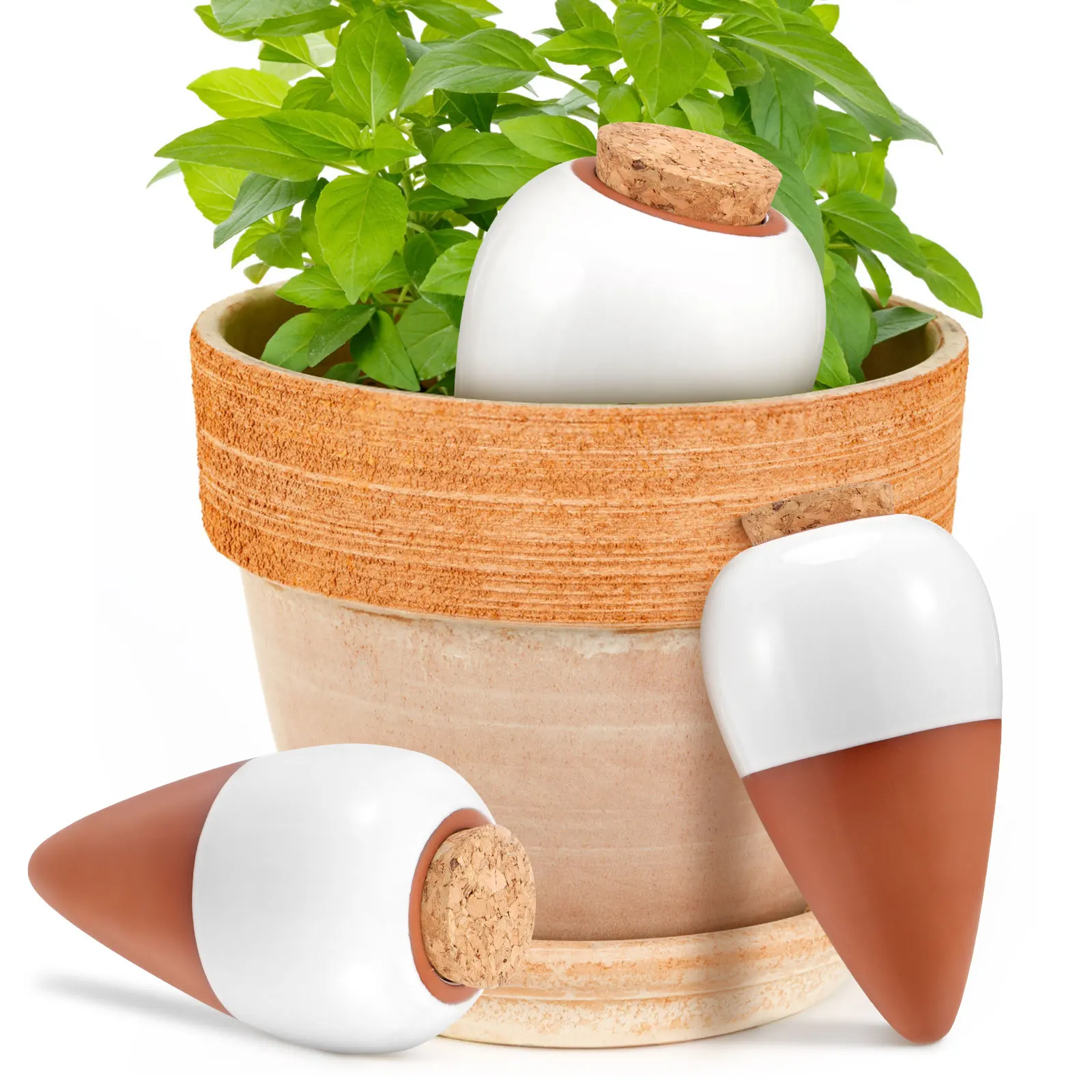 4Pcs Selbst Bewässerung Spike 320ml Anlage Automatische Bewässerung System Gerät Pflanzer Einsatz Blume Selbst für Topf Feeder Image