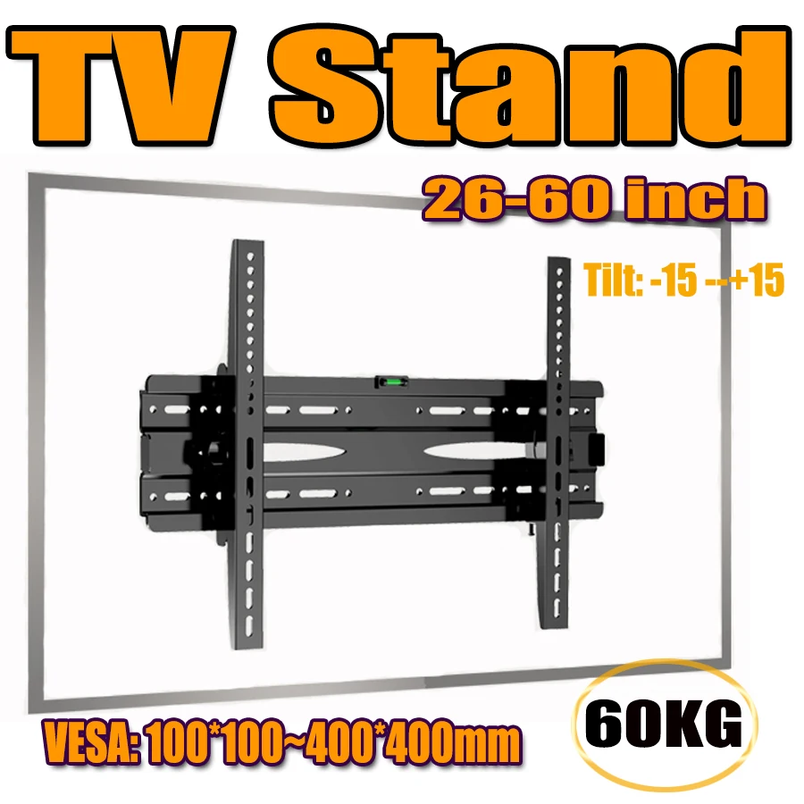 BEISHI Feste TV-Wandhalterung für die meisten 26–60 Zoll Plasma-LCD-LED-Monitore, verdickte Neigung, verstellbarer Winkel, TV-Monitor-Halterung Image
