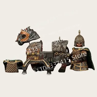 MOC Montage Bausteine Himmlische Königreich Dynastie Rüstung Waffe Zubehör kinder Puzzle Sammlung Image