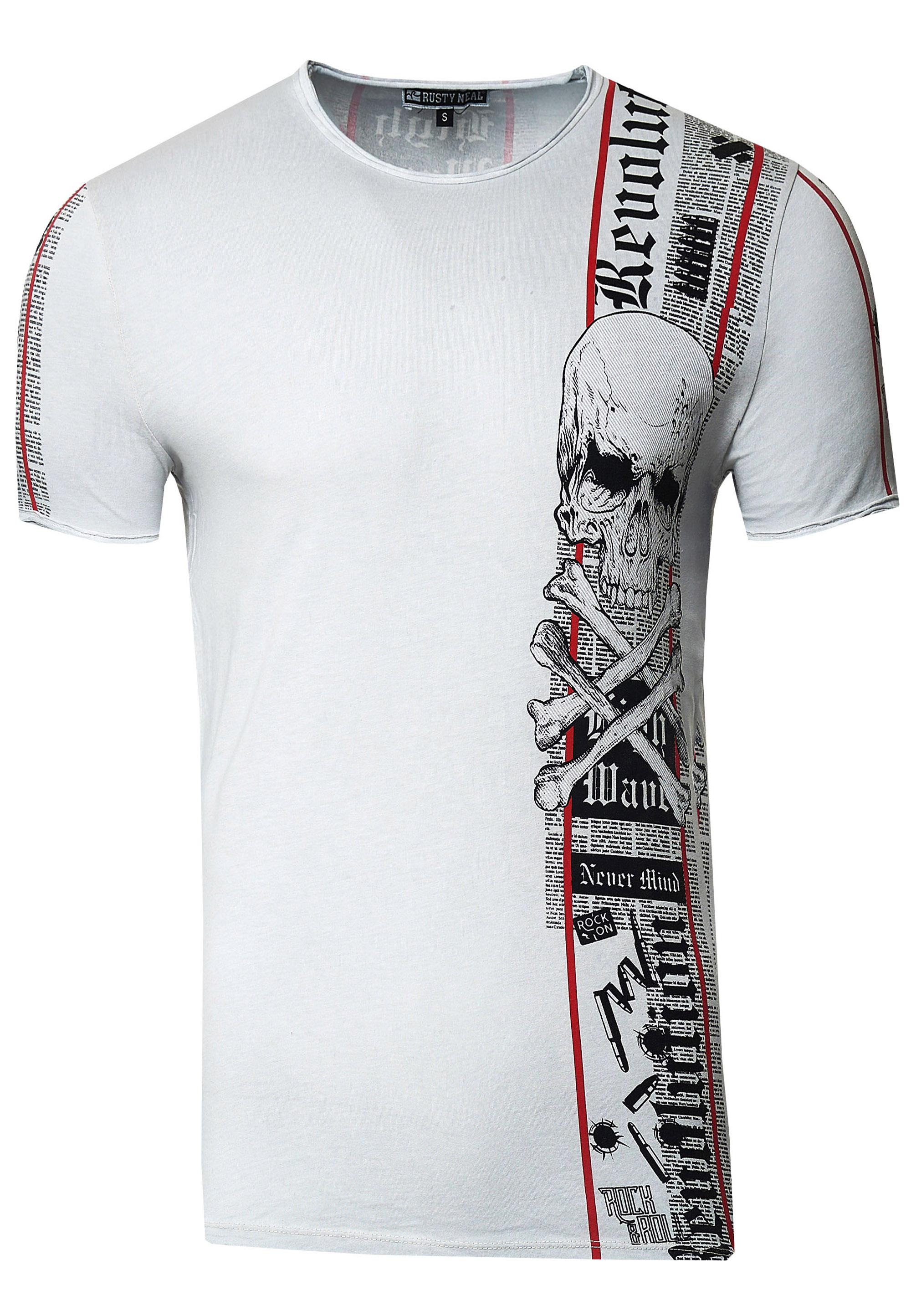 Biker T-Shirt Front & Back Printed Image