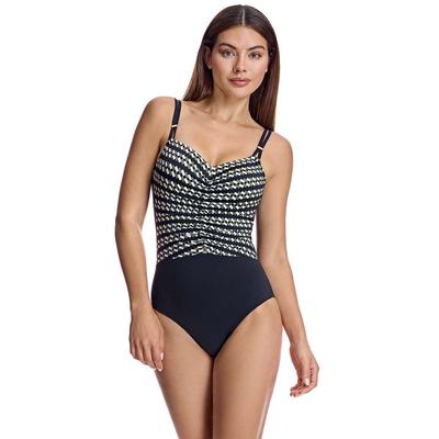 V-Ausschnitt Badeanzug mit Cups W250276 Damen Image