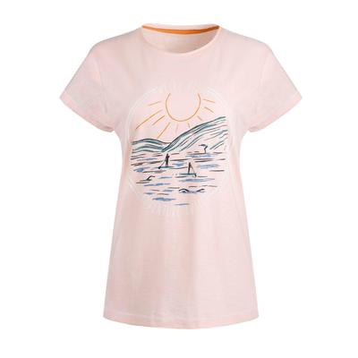 Weird Fish - "Adventure Awaits" T-Shirt Baumwolle aus biologischem Anbau für Damen (Pink) Image