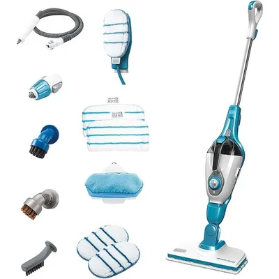 BLACK+DECKER 7-in-1 Steam Mop and Steam Glove Handheld Steamer, Complete Steam Cleaning Solution,