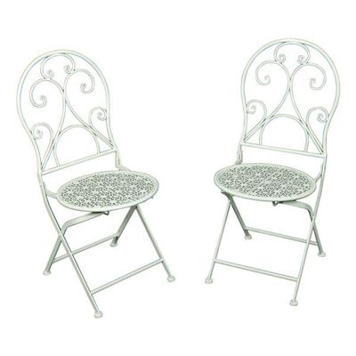 Garden Pleasure 2-tlg. Garten-Klappstuhl-Set »Lascar« silber, 93 cm