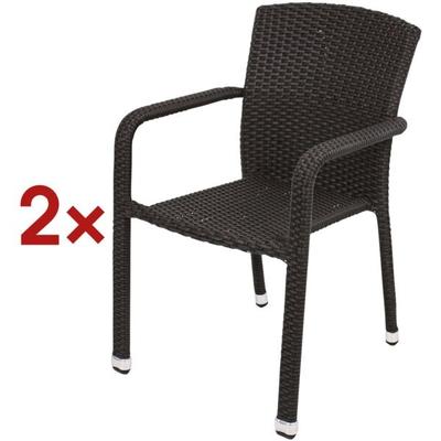 Garden Pleasure 2-tlg. Gartenstuhl-Set »Getafe« braun, 84 cm
