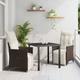 Vidaxl - Set da pranzo da giardino 3 pezzi con cuscini in rattan sintetico marrone