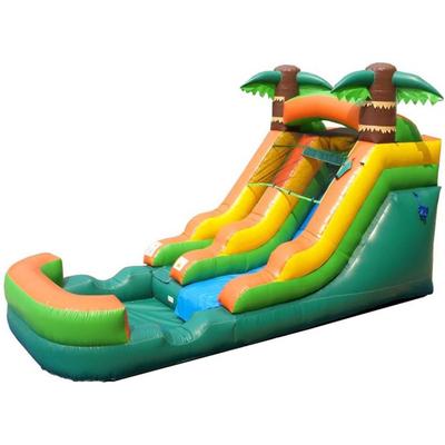 Pogo Bounce House Inflatable Water Slide (Without Blower) - 21' x 9' x 12' Foot Backyard Inflatable Slide for Summer Fun - Slide with Water Pool for K