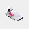 Tennisschuh ADIDAS PERFORMANCE "GAMECOURT 2.0", Gr. 42,5, weiß (cloud weiß, lucid rot, core schwarz), Textil, Synthetik, sportlich, Schuhe, Multicourt