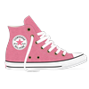 Sneaker CONVERSE "CHUCK TAYLOR ALL STAR PEACHED CANVAS", Gr. 39,5, watermelon pink, weiß, gold, Textil, sportlich, Schuhe