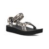 Sandale TEVA "W MIDFORM UNIVERSAL", Gr. 42, neon floral schwarz, weiß, Textil, sportlich, Schuhe