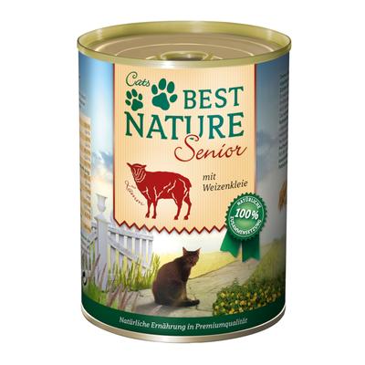 6x 400g Best Nature Cat Senior Lamm Katzenfutter nass
