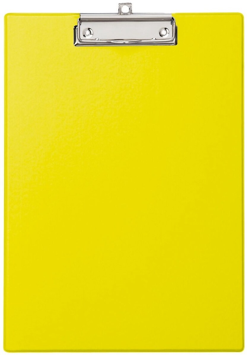 MAUL Schreibplatte mit Folienüberzug A4 hoch gelb Packung mit 12 Stück Image