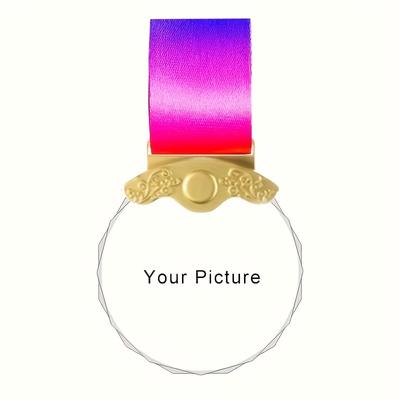 TEMU 1pc Customizable Crystal Medals - Golden, Silver, Bronze Awards With Vibrant Colors, Durable Alloy & Glass, Ideal For Sports, Games, And Souvenirs Image