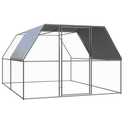 TEMU Outdoor Chicken Cage 3x4x2 M Galvanized Steel Air Circulation, With The Characteristics Of Being Sturdy, Durable, And Not Easily Damaged Image