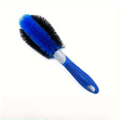 TEMU Pvc Car Wheel Brush, Durable Soft Bristle Detailing Scrub Tool For Vehicle Wheel And Exterior Maintenance, Accessory Image
