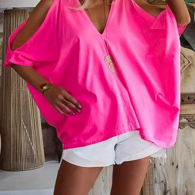 TEMU Women's Off-shoulder Top - Casual Summer Blouse With Golden Embroidery Detail, Non-stretch Fabric, Sleeveless Strapless Style, Casual Attire, Casual Attire Top| Top|nonstretchable Fabric Image