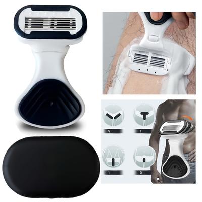 TEMU Men's And Women's Travel Razor With - Shave, Compact , Includes Carrying Case, Ideal For Bikini Area Grooming, Travel Shaving Gear | Compact Razor | Smooth Shave Image