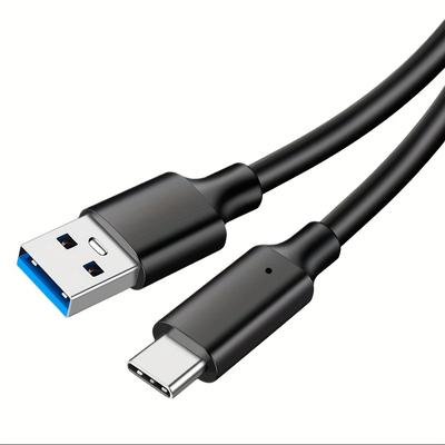 TEMU Usb3.2 Type A To Type C Cable, Usb3.2 Gen2 10gbps Data Transfer Usb-c Data Cable, 60w Pd Fast Charging, Auto Cable, Compatible With Galaxy S23 S22 S21 Note 20, Pixel, Ipad Pro, Ssd (0.5m/1m/2m/) Image