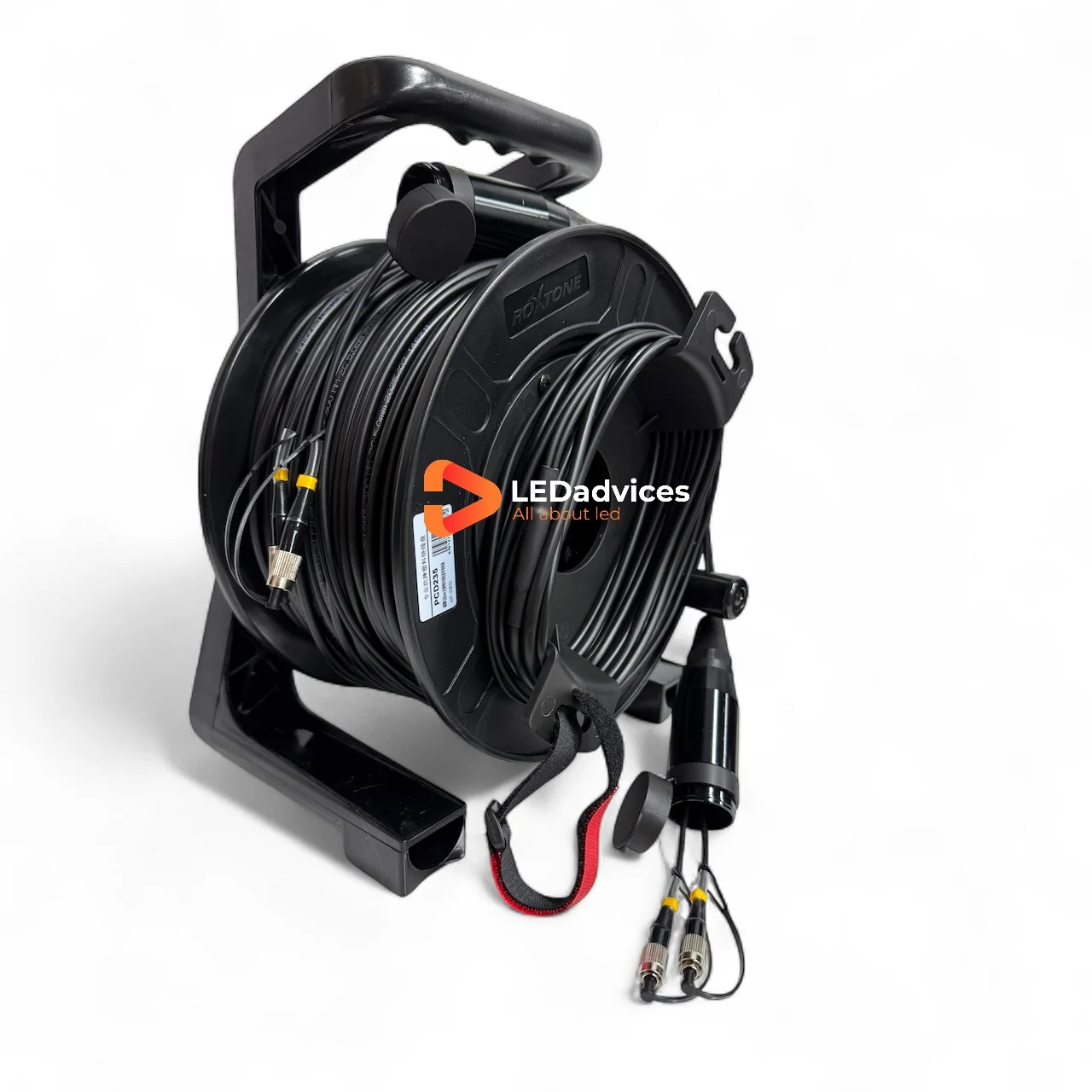 100 m gepanzerte LC-LC Duplex 2 Kerne TPU SM MM Glasfaserkabeltrommel ST FC SC für Bühnen-LED-Anzeige SFP VX1000 CVT10 VX600 Image