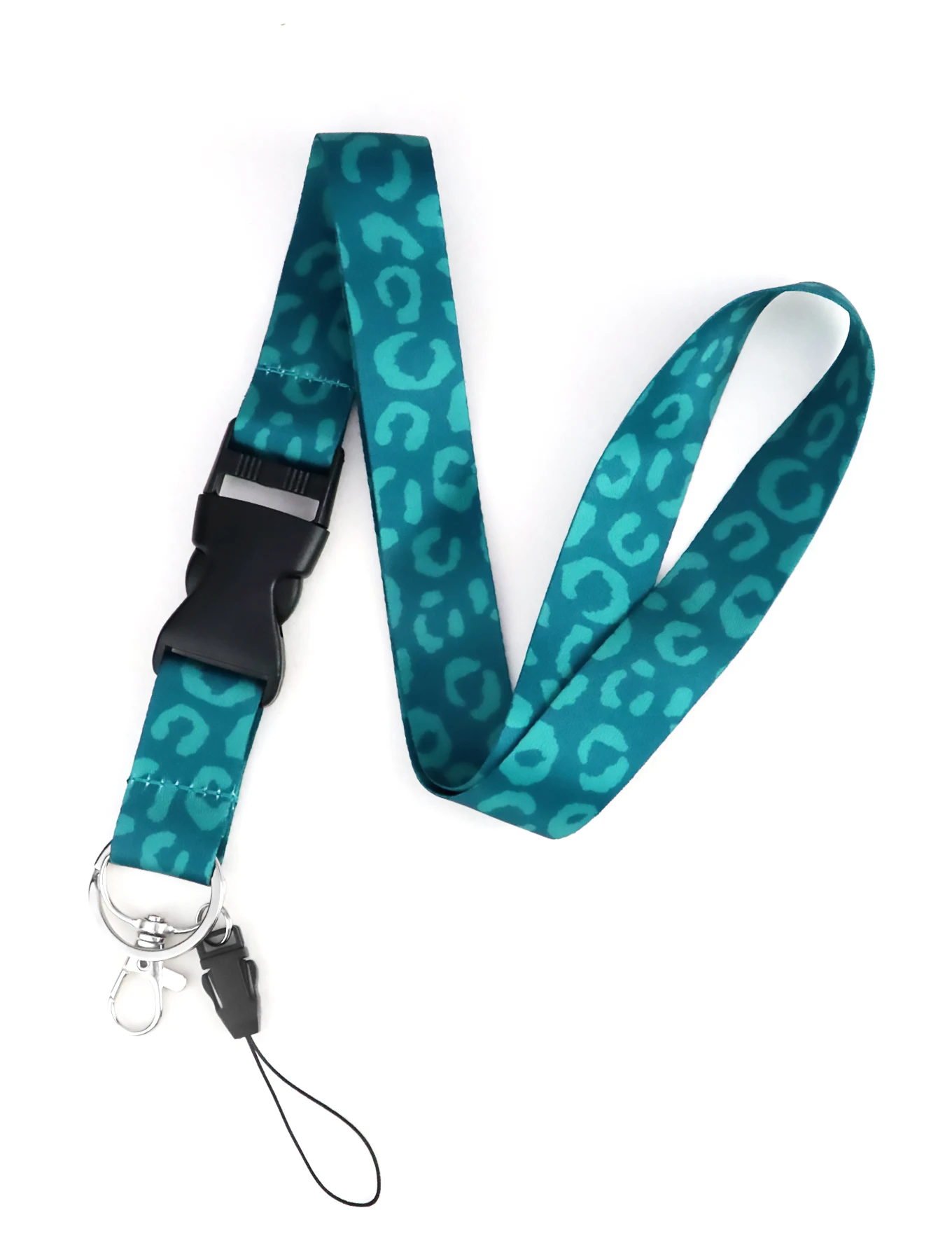 Handy-Lanyard, modisches grünes Leoparden-Umhängeband, Schlüsselanhänger, Schlüsselband für Ausweishalter, Schlüsselanhänger, Schlüsselanhänger, Zubehör, Geschenk Image