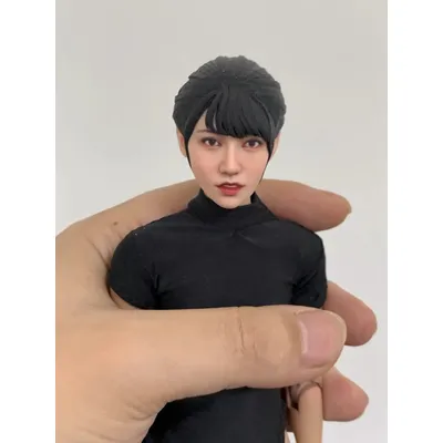 Handbemaltes japanisches AV-weibliches Karen Kaede im Maßstab 1:16, niedliches Kopfskulptur-Modell, Image