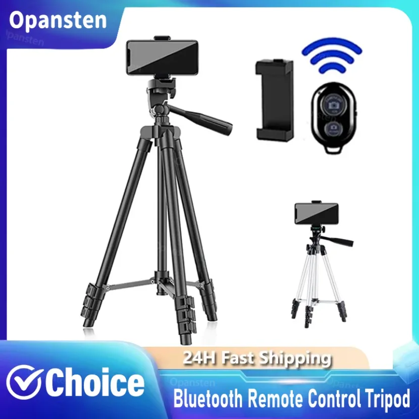 Stativ Für Telefon 100 cm Video Aufnahme Telefon Stativ mit Bluetooth Fernbedienung Universal Kamera Telefon Fotografie Stehen Image