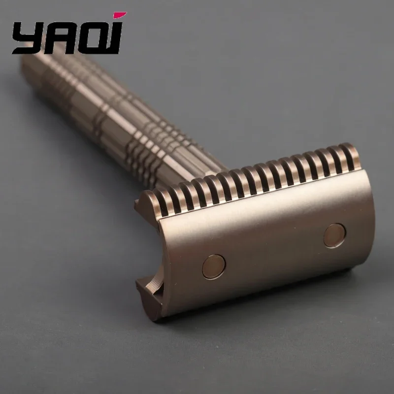 Yaqi Bohemia Herren-Sicherheitsrasierer aus Edelstahl 316, verstellbare Grundplatte, klassisches Rasierwerkzeug für eine glatte Pflege Image