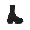 Knöchel Super High Heels Chelsea Stiefel Frauen Schuhe neue klobige Damenschuhe sexy Pumps Plattform Goth Motorrad schwarze Stiefel