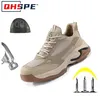 Stahl Baotou Mode Herrenschuhe Unzerbrechlich Bequem Atmungsaktiv Sichere Arbeitsstiefel Sportschuhe
