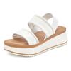 Plateausandaletten LASCANA "Sommerschuh, Sandale, Sandalette, offener Schuh", Damen, Gr. 36, weiß, Obermaterial: 100% Rindsleder. Futter: 100% Rindsleder. Decksohle: 100% Synthetik. Laufsohle: 100% Synthetik, unifarben, casual, Schuhe, Sandalette...