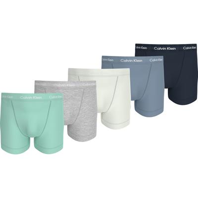Trunk "TRUNK 5PK", Herren, Gr. XL (54), shrn fd dnm cel tnt gry htr beau bl, Jersey, Obermaterial: 95% Baumwolle, 5% Elasthan, CALVIN KLEIN UNDERWEAR, körpernah, Unterhosen, mit Logo-Elastikbund Image