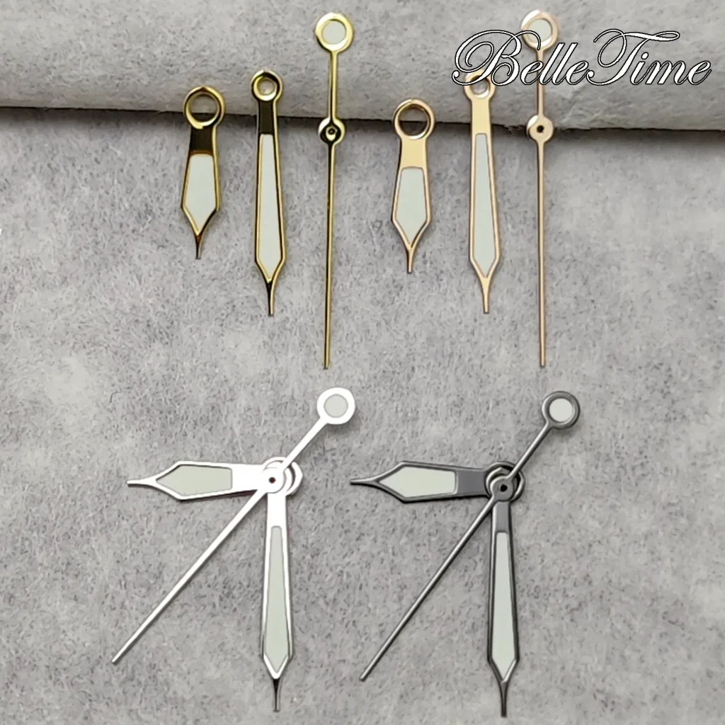 Silver/Gun/Rose Gold/Gold NH35 Hands High Quality Green Luminous Watches Pointers For NH35/NH36/4R/7S Movement Watches Pointers