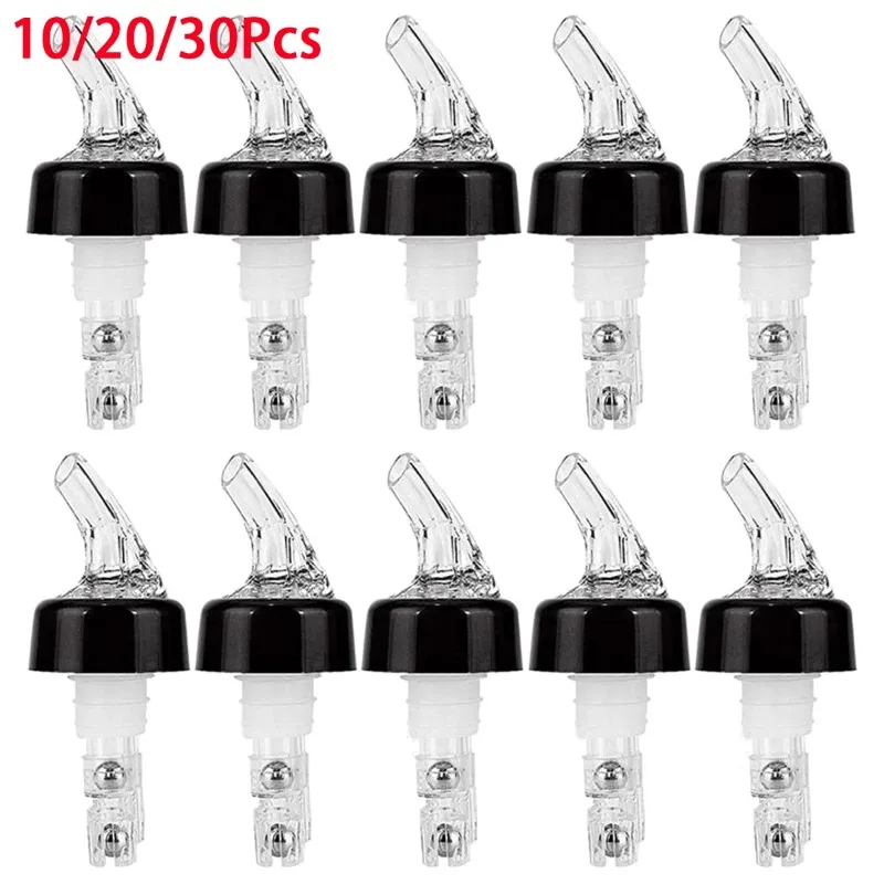 10/20Pcs Automatische Gemessen Wein Gießen Whisky Shaker Klar Bar Maßnahmen Cocktail Dispenser Wein Flasche Stopper Bar Zubehör