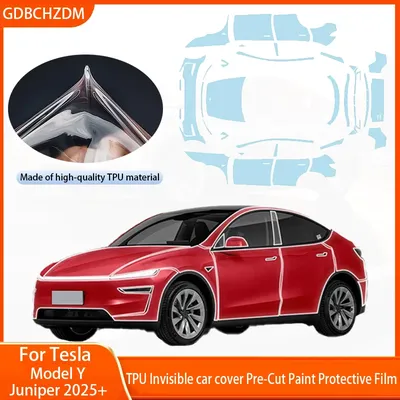 For Tesla Model Y Juniper 2025+ PPF TPU Transparent Body Accessories Styling Pre-Cut Paint Protection Film Car Clear Kit Sticker